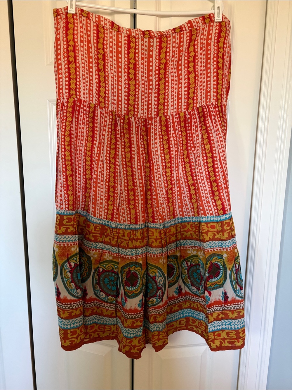 Dots Orange and Yellow Patterned Top